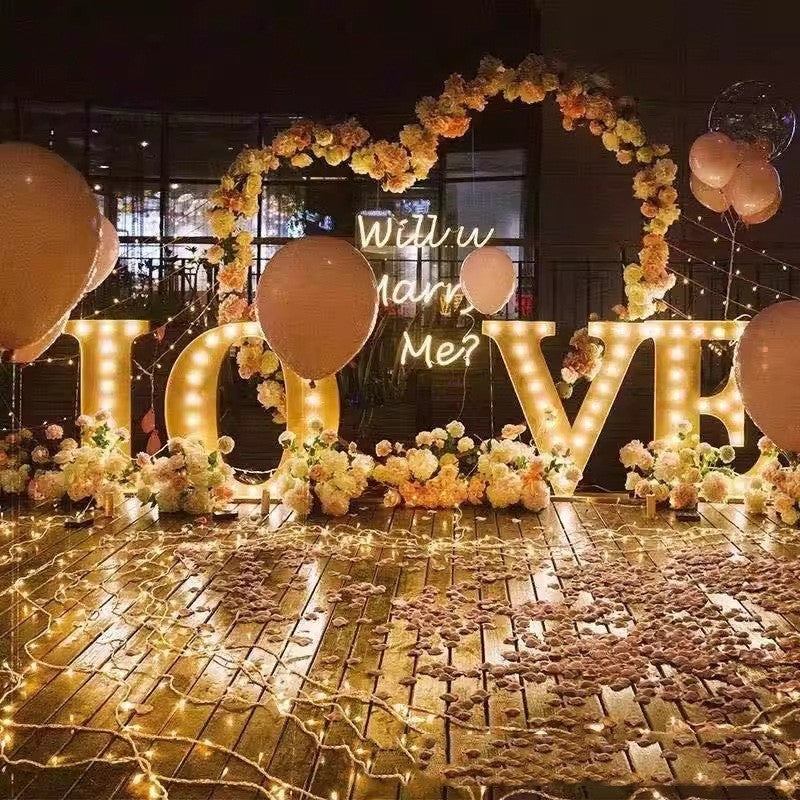 Wedding Props Balloon Arch Love Heart