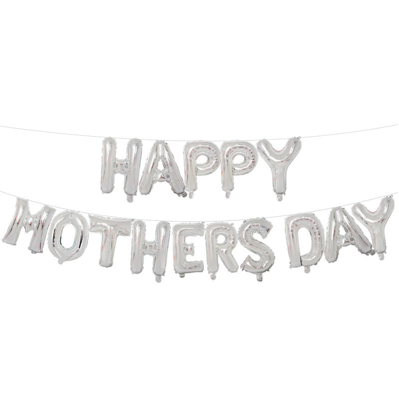 Mother's Day Decorative Aluminum Film Balloons