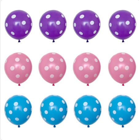 Color Lift-off Decorative Latex Round Balloons