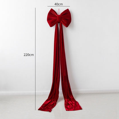 Christmas Decoration Velvet Large Bow Decoration