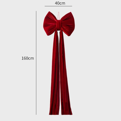 Christmas Decoration Velvet Large Bow Decoration