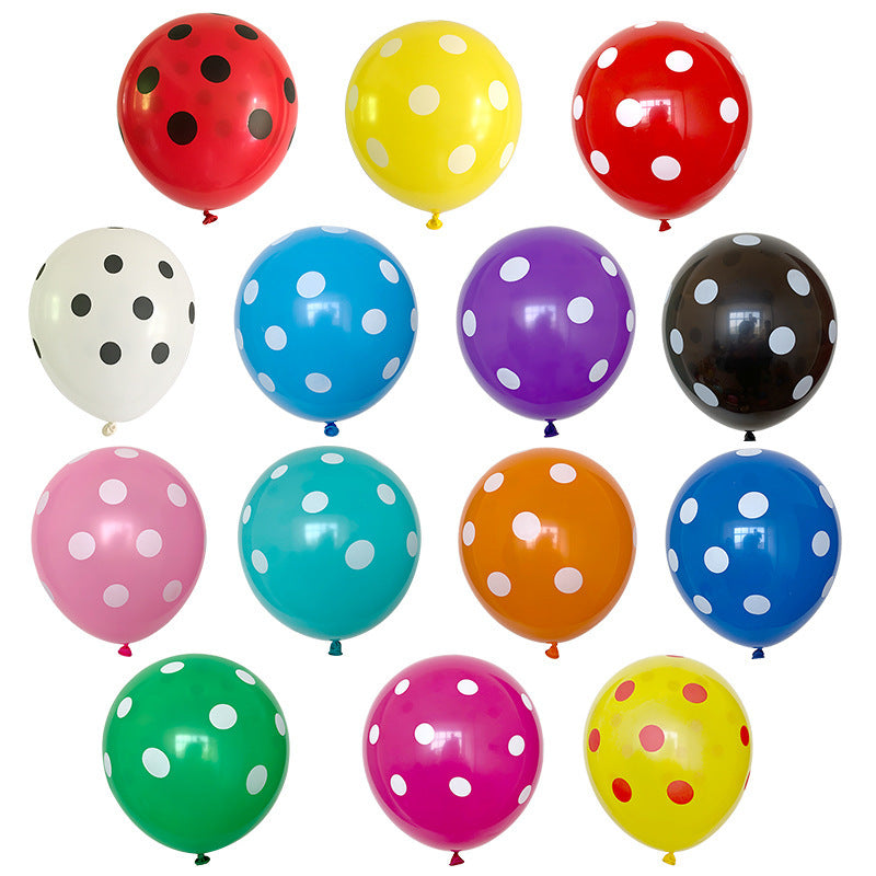 Color Lift-off Decorative Latex Round Balloons