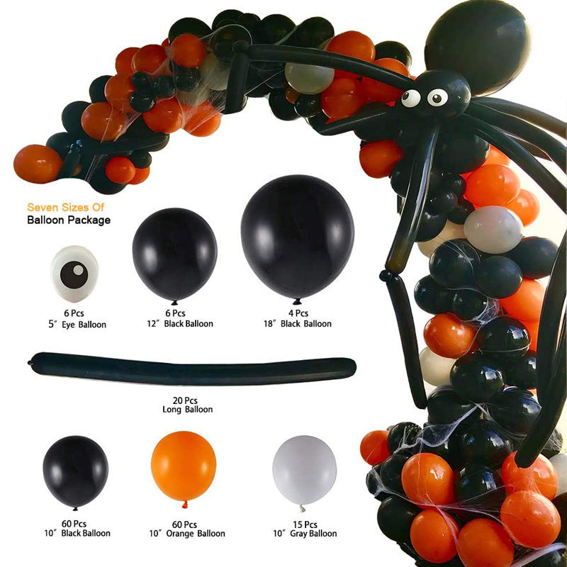 Latex Halloween Irregular Balloon Chain Ghost Festival Theme Package
