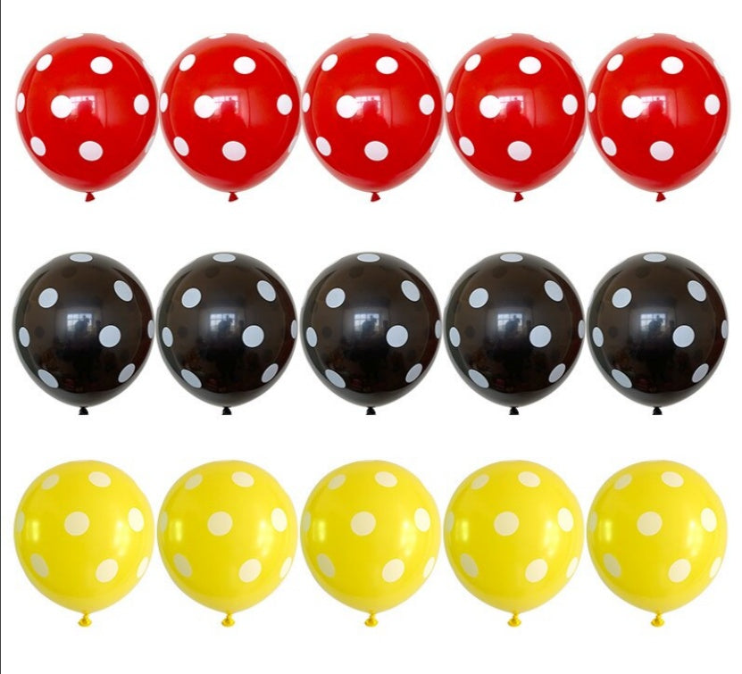 Color Lift-off Decorative Latex Round Balloons