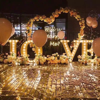 Wedding Props Balloon Arch Love Heart