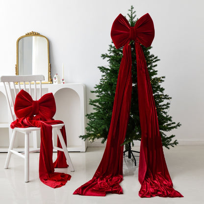 Christmas Decoration Velvet Large Bow Decoration