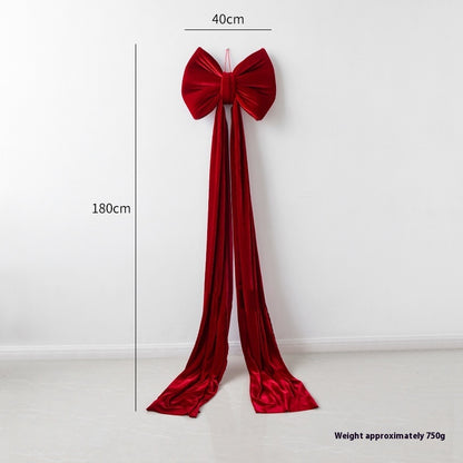 Christmas Decoration Velvet Large Bow Decoration
